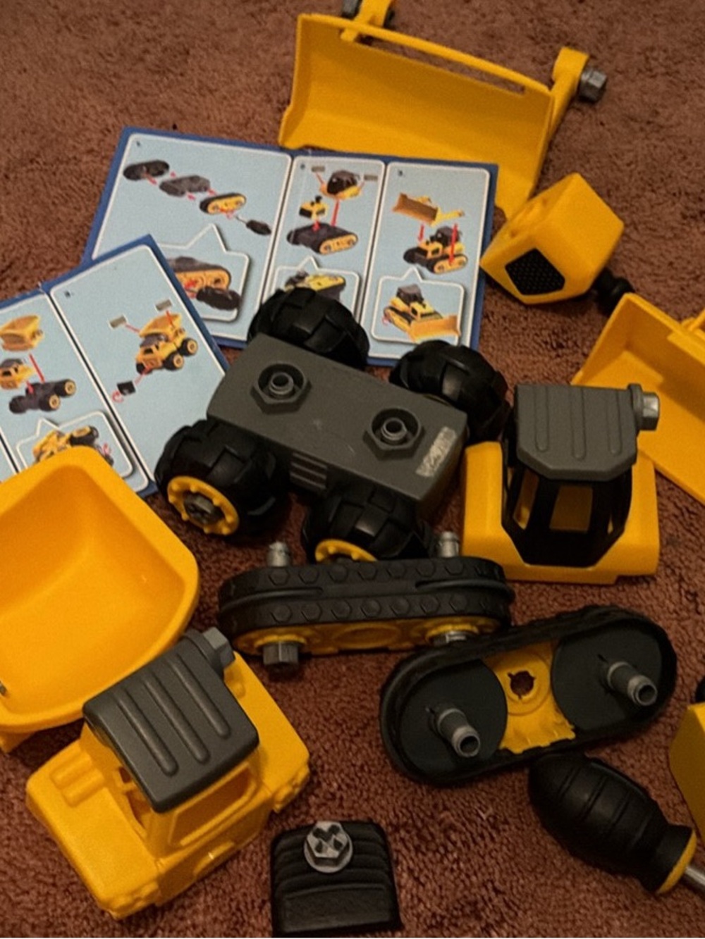 Yellow Construction Truck Building Toy Set for Kids
